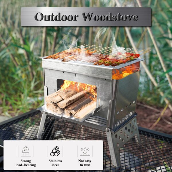 Portable Camping Stove Wood - Image 4