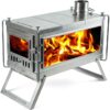 Camping folding portable outdoor tent stove