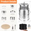 Camping Stove, Smokeless Fire Pit