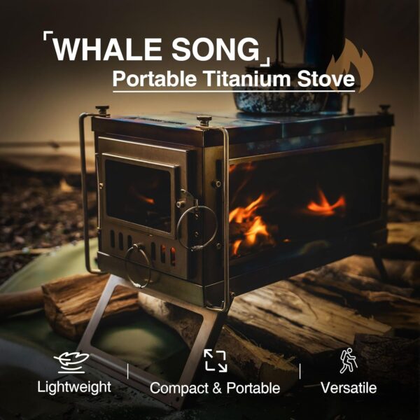 Camping folding portable outdoor tent stove - Image 7