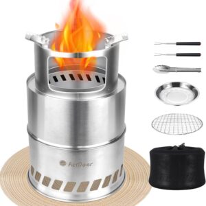 Camping Stove, Smokeless Fire Pit