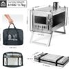 Camping folding portable outdoor tent stove