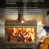 O1CN01EGm4Zy2LVHlLtiPTG_!!2219752699697 Portable folding wood-burning stove for outdoor camping, suitable for heating tents, roasting and boiling tea. Made of stainless steel.