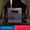 Outdoor tent stove, self-driving camping picnic portable multi-functional small fireplace, tabletop heating, water boiling firewood stove